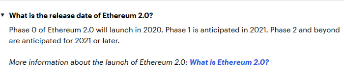 最新的以太坊 2.0路径是如何规划的？